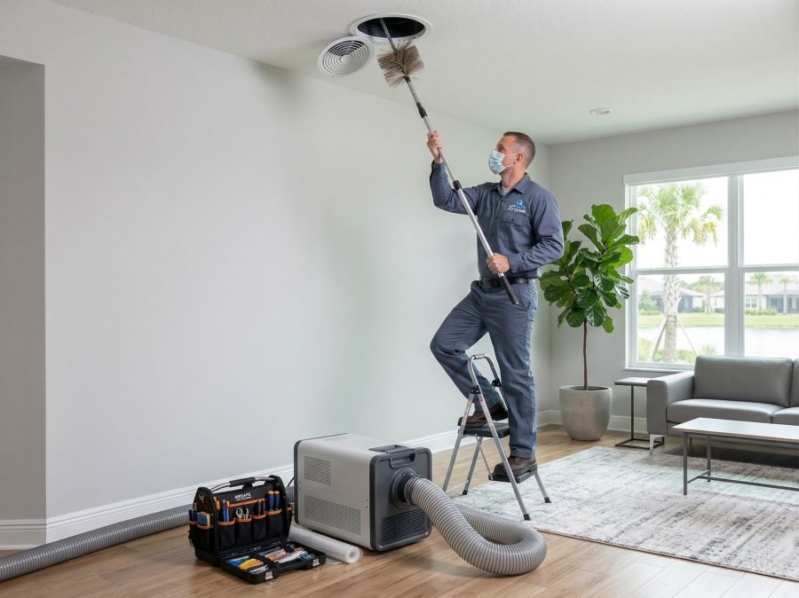 Duct cleaning by Hot and Cold HVAC LLC